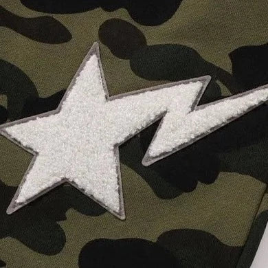 A BATHING APE 1ST CAMO SWEAT PANTS  - GREEN