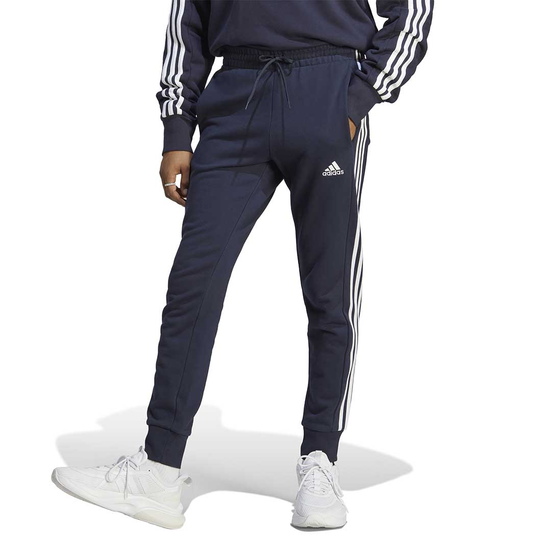 adidas - Men's Essentials French Terry Tapered Cuff 3 Stripes Pants (IC9406)