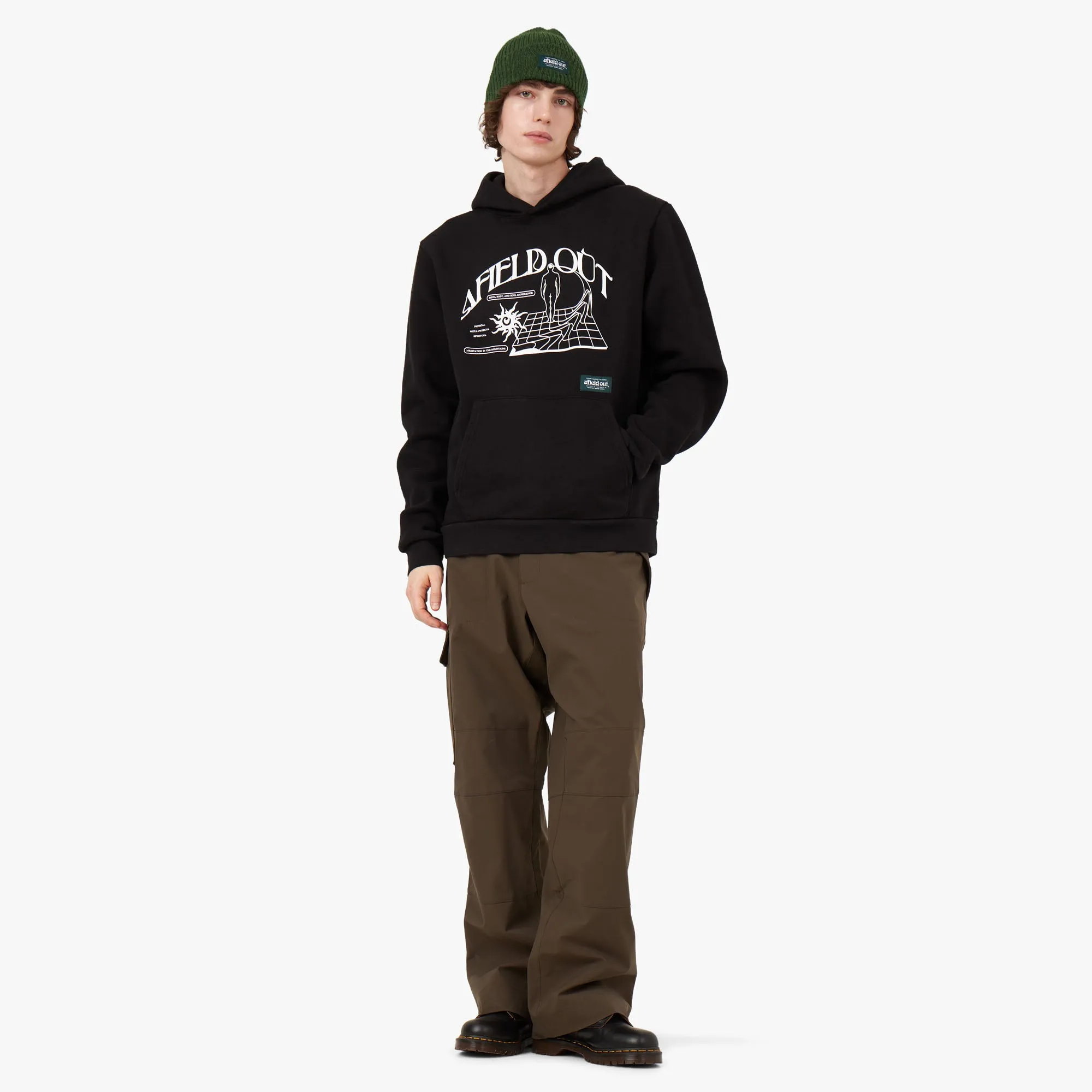 afield out Retreat Pullover Hoodie / Black