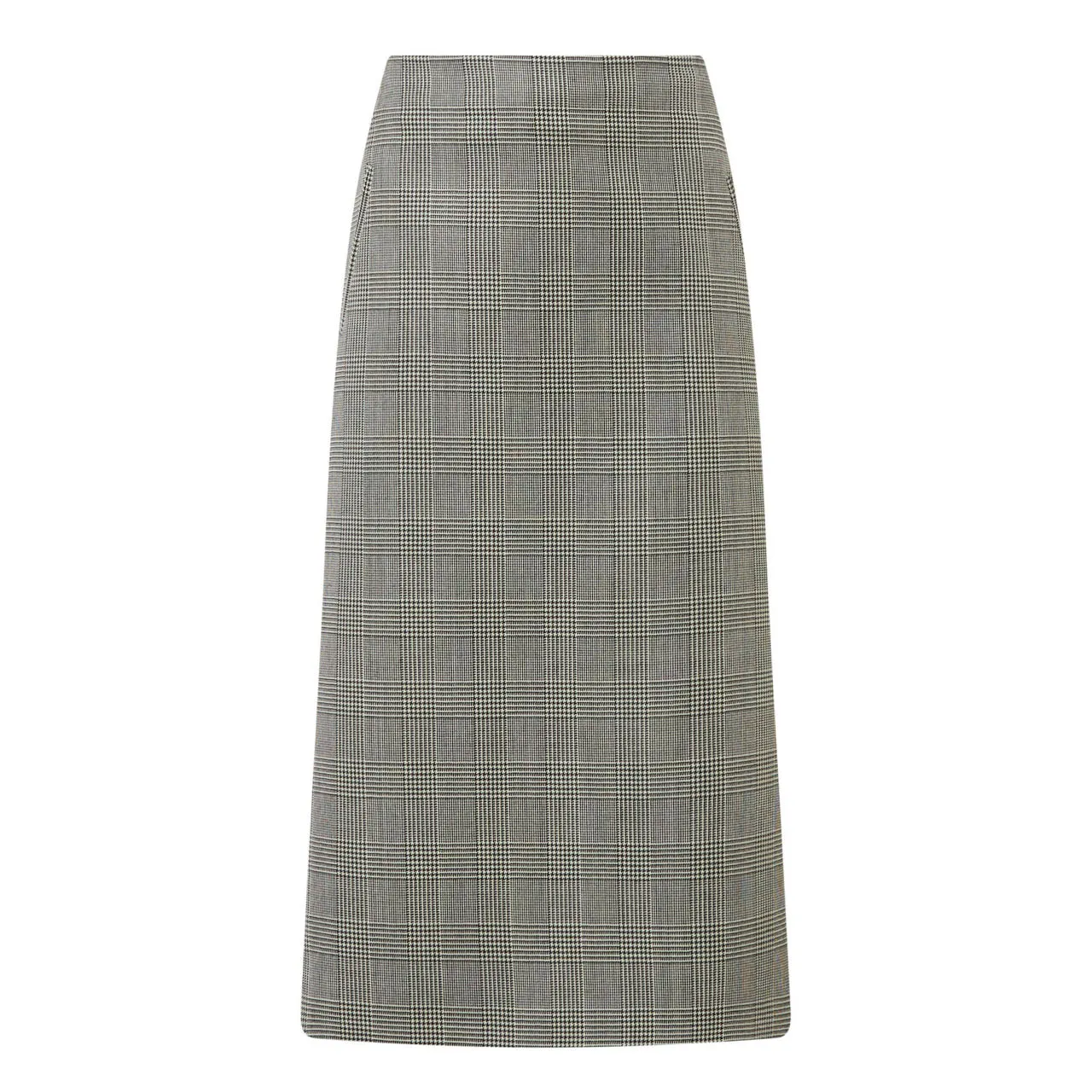 ALEXANDER MCQUEEN High-Rise Check Pencil Skirt - Black