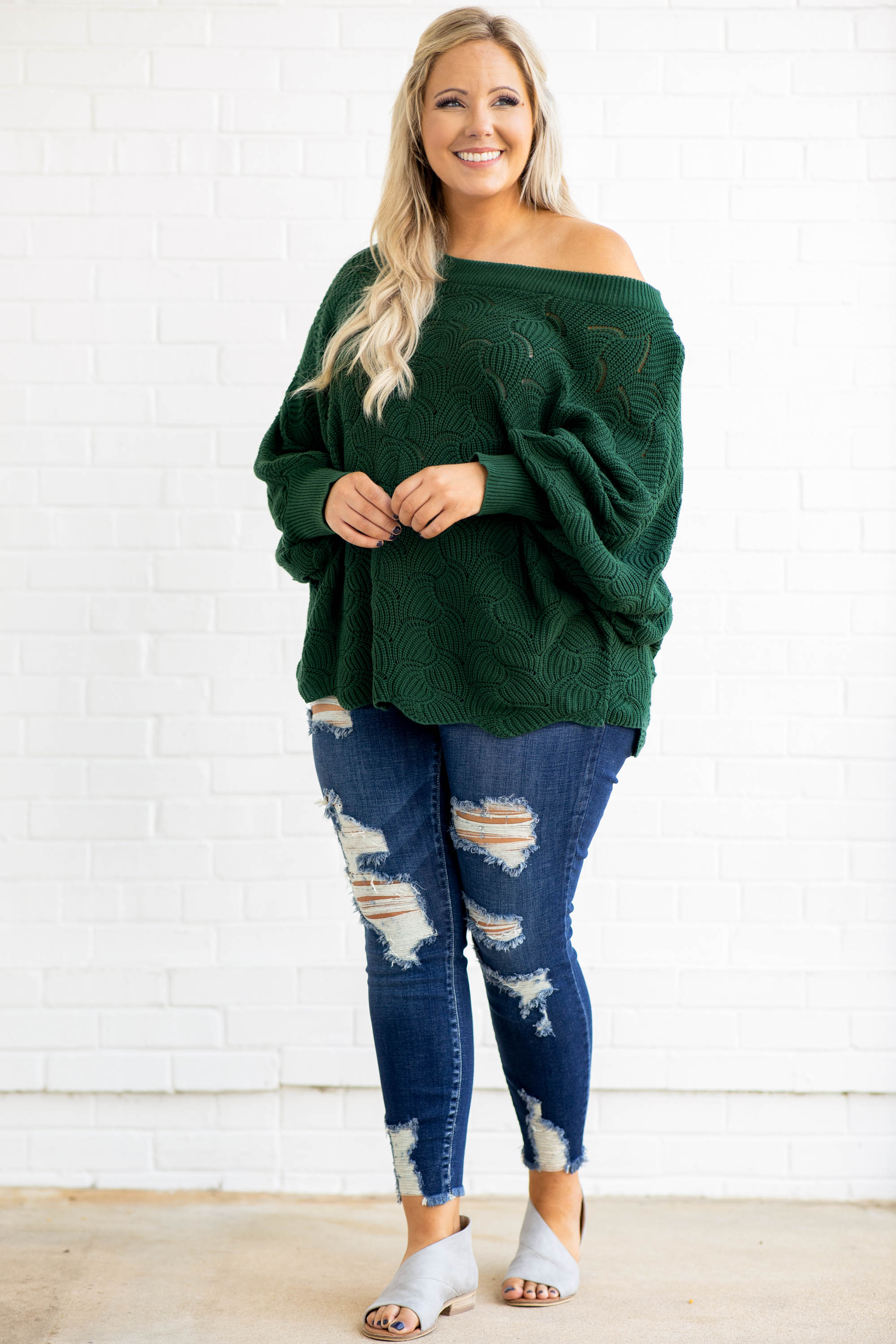 Angel In You Sweater, Kelly Green