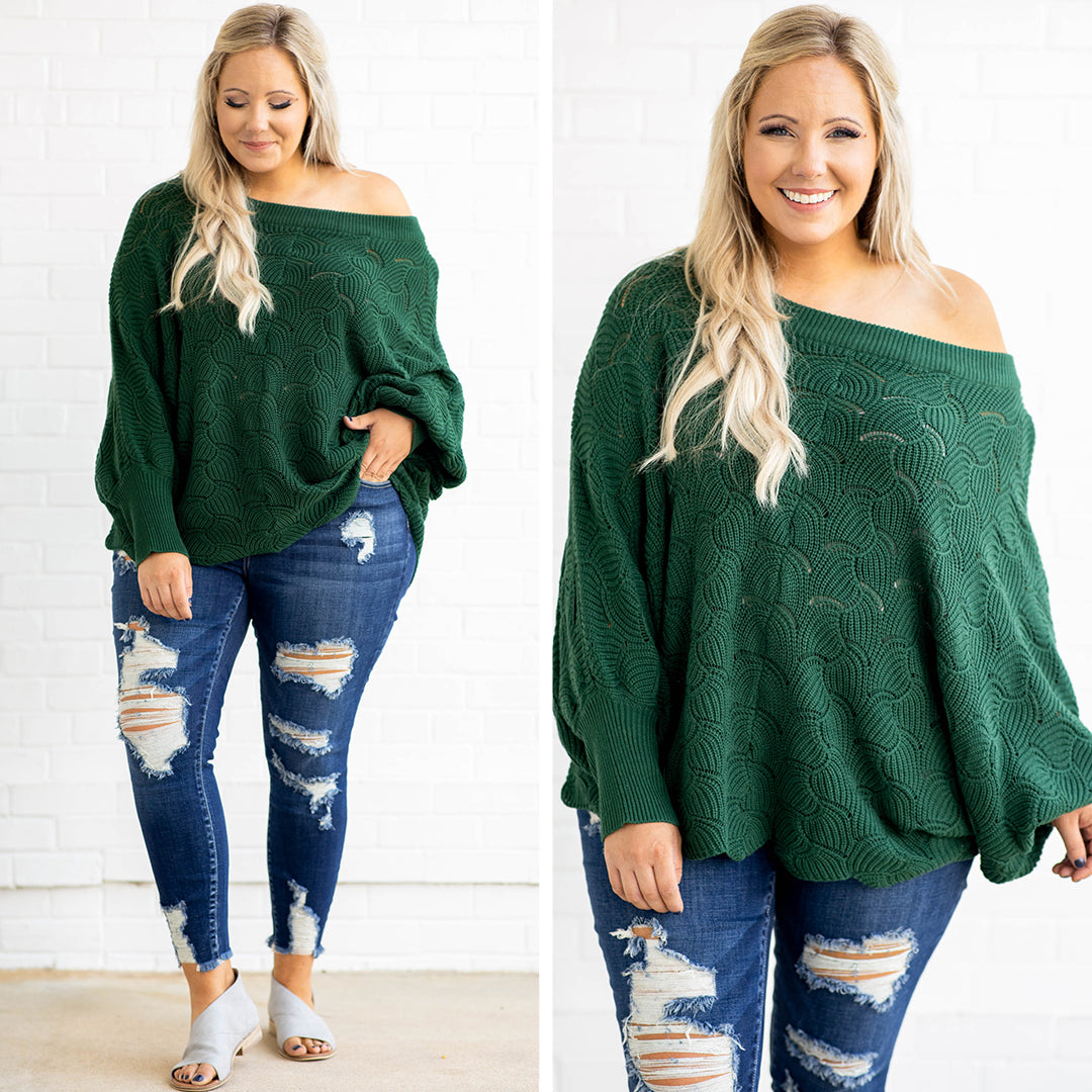 Angel In You Sweater, Kelly Green