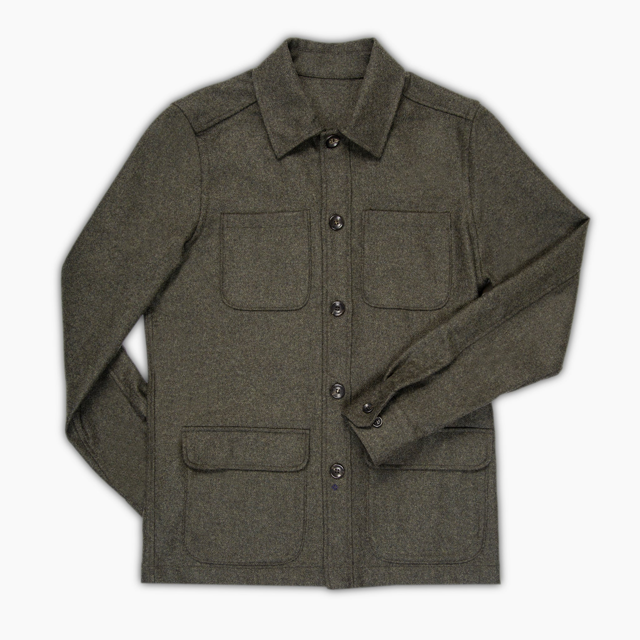 Ash Outer Shirt Honey Way wool cashmere flannel