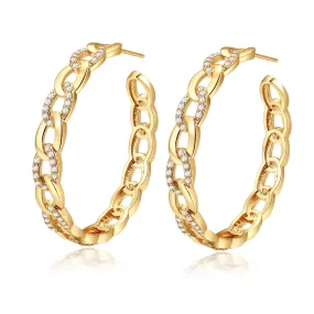 Britney Gold Hoop Earrings