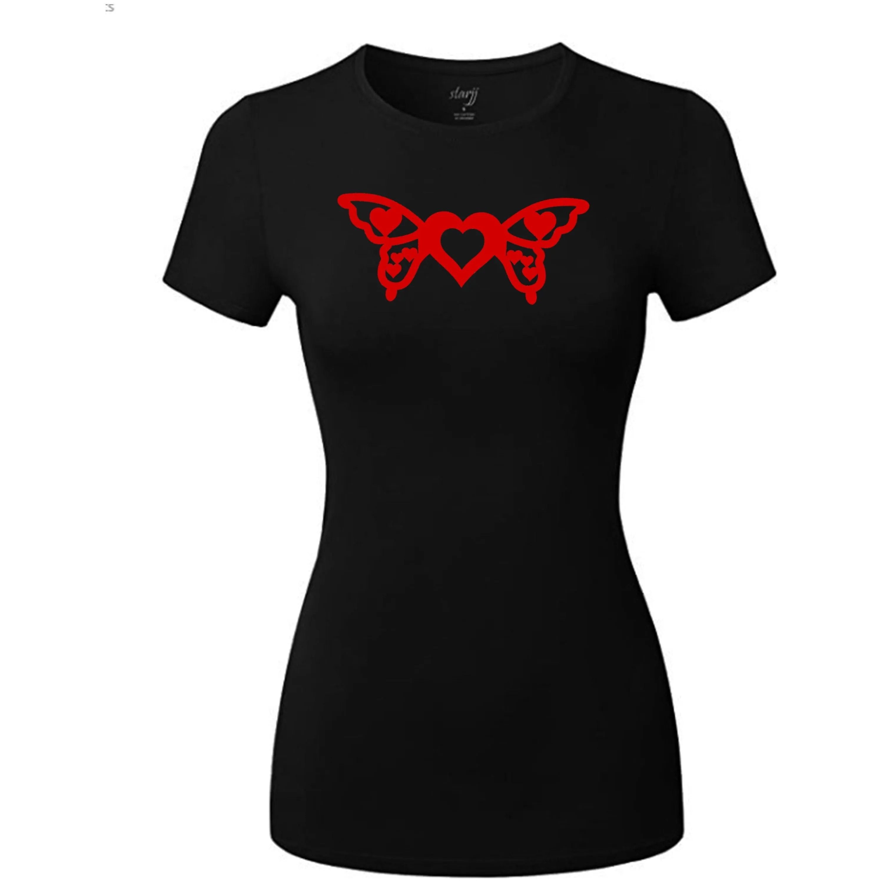 Butterfly Wings With Heart T Shirts