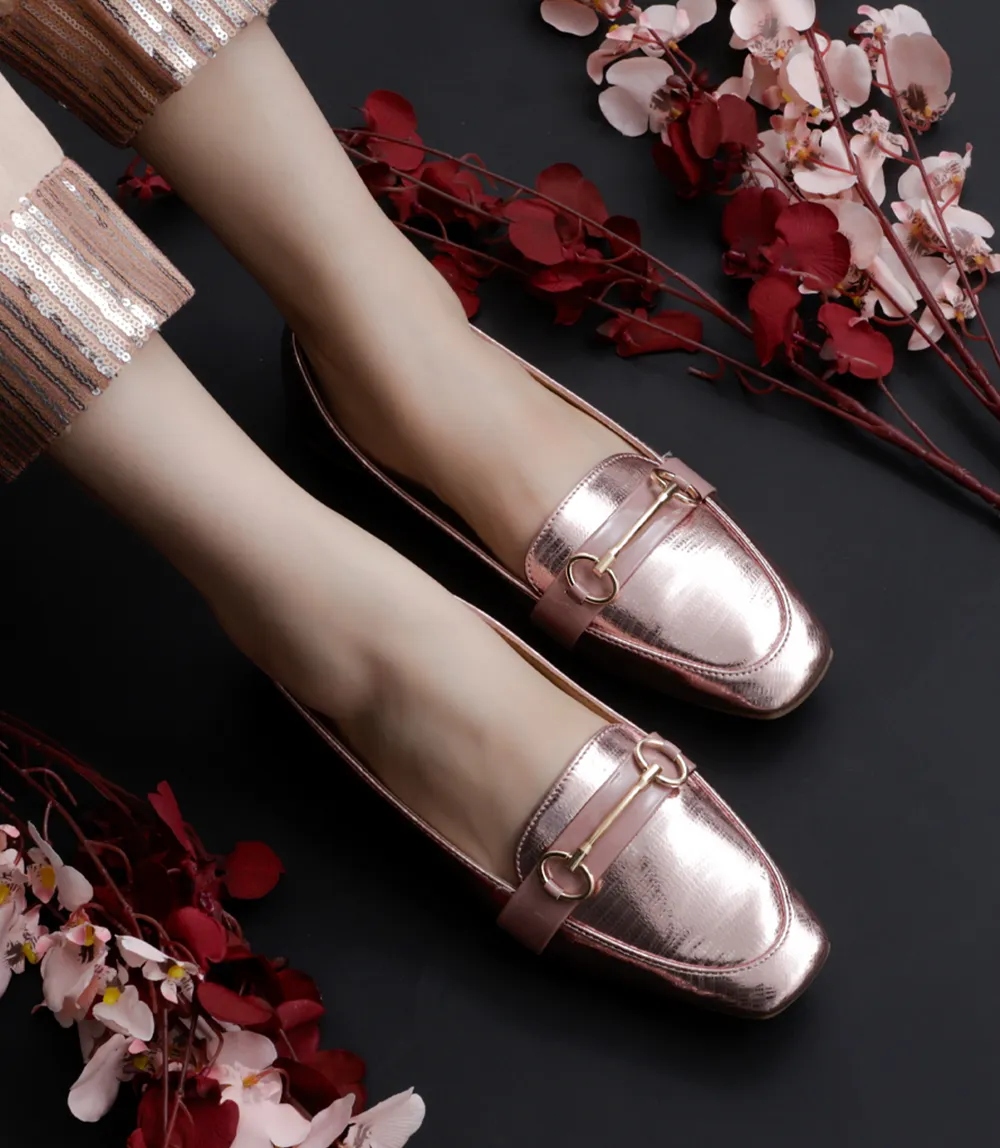 BW8451-ROSE/GOLD-Women Casual Shoes