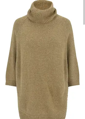 B&Y Naomi Turtleneck Poncho