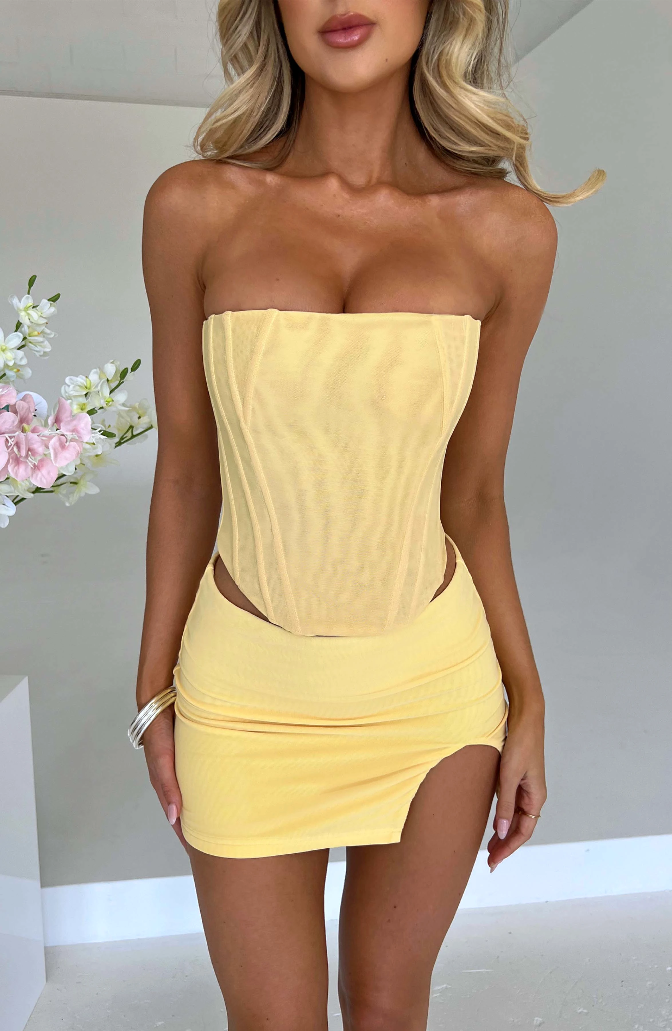 Cami Corset - Lemon