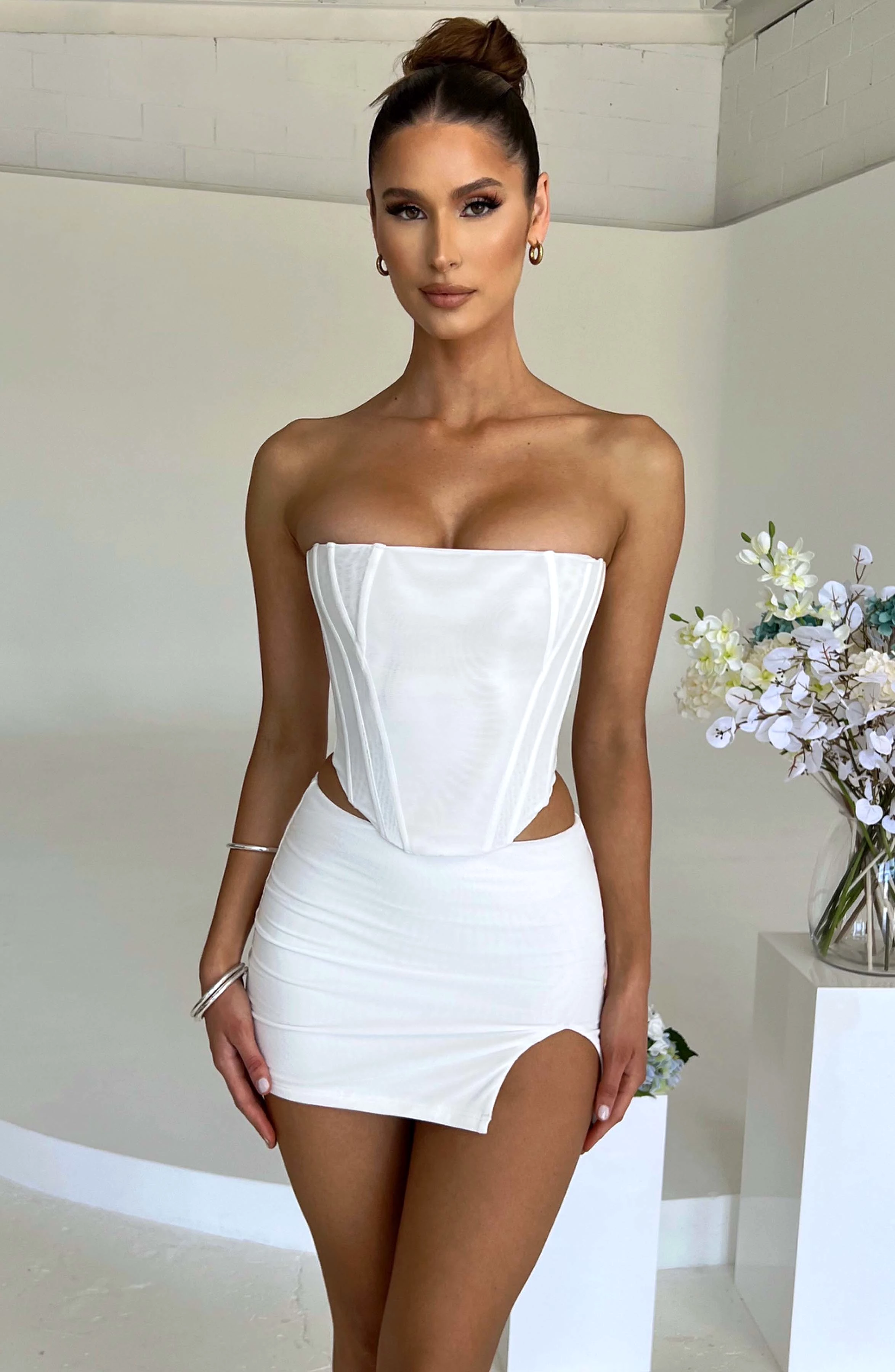 Cami Corset - White