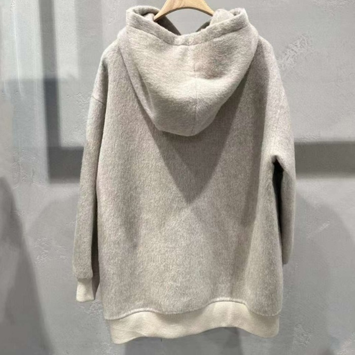 CELINE  |long hoodie in llama