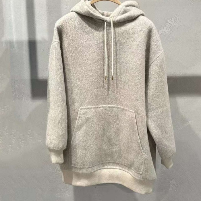 CELINE  |long hoodie in llama