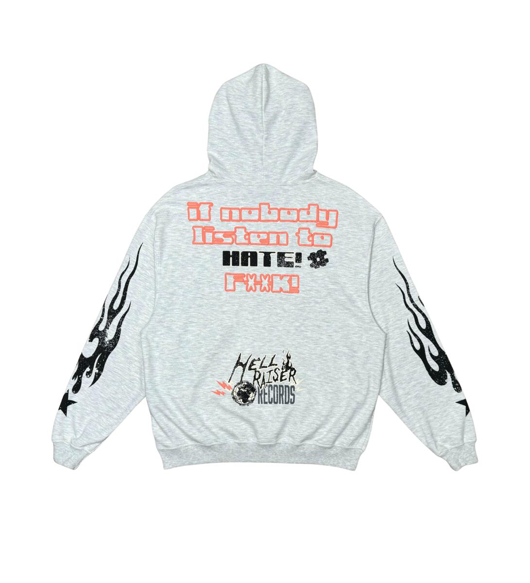 Civilized NOBODY LISTENS HOODIE (LT H.GREY)