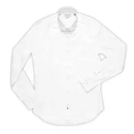 Clamenc shirt satin stretch (ice white)