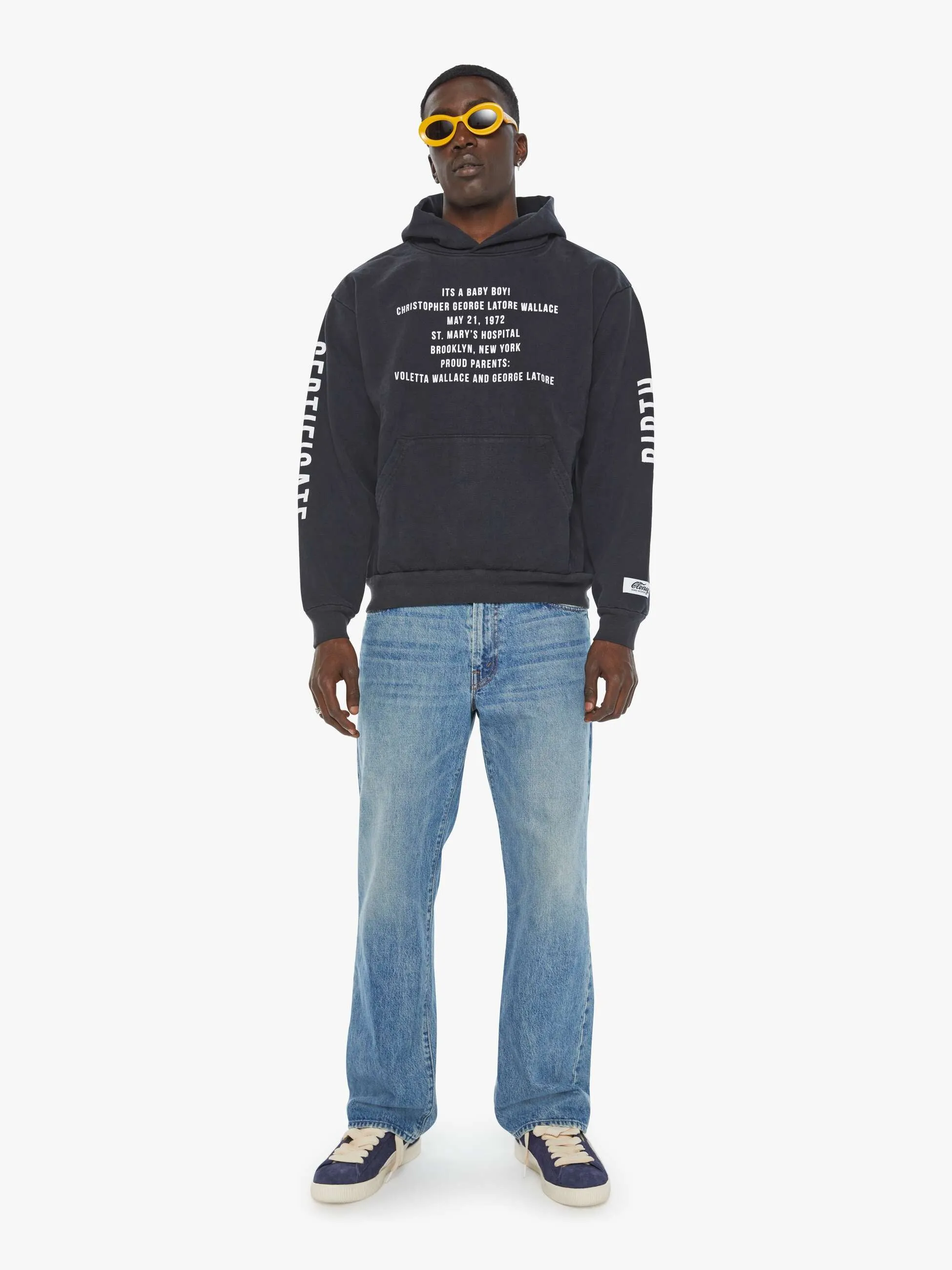 Cloney Biggie Pull Over Hoodie - Black