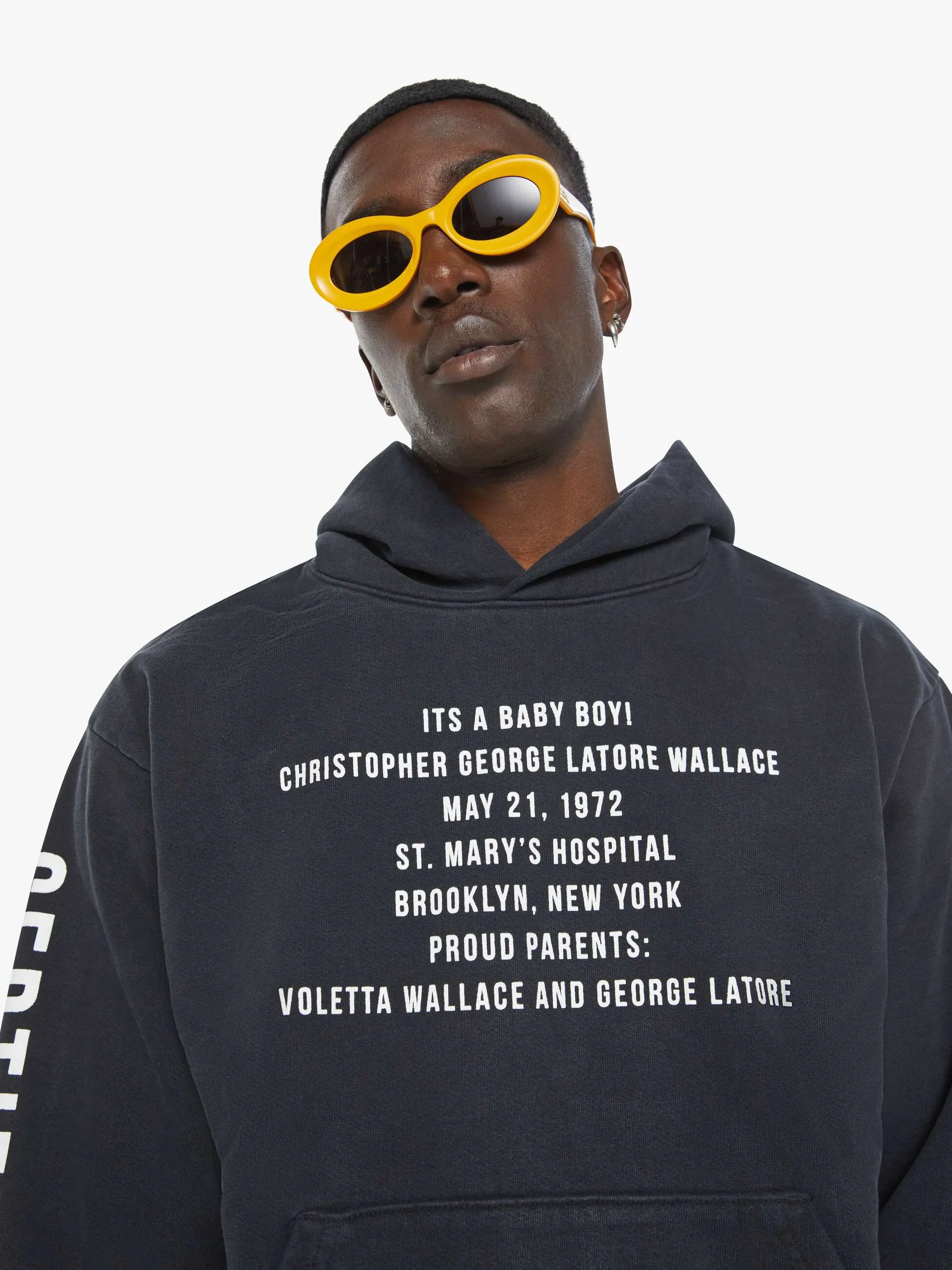 Cloney Biggie Pull Over Hoodie - Black