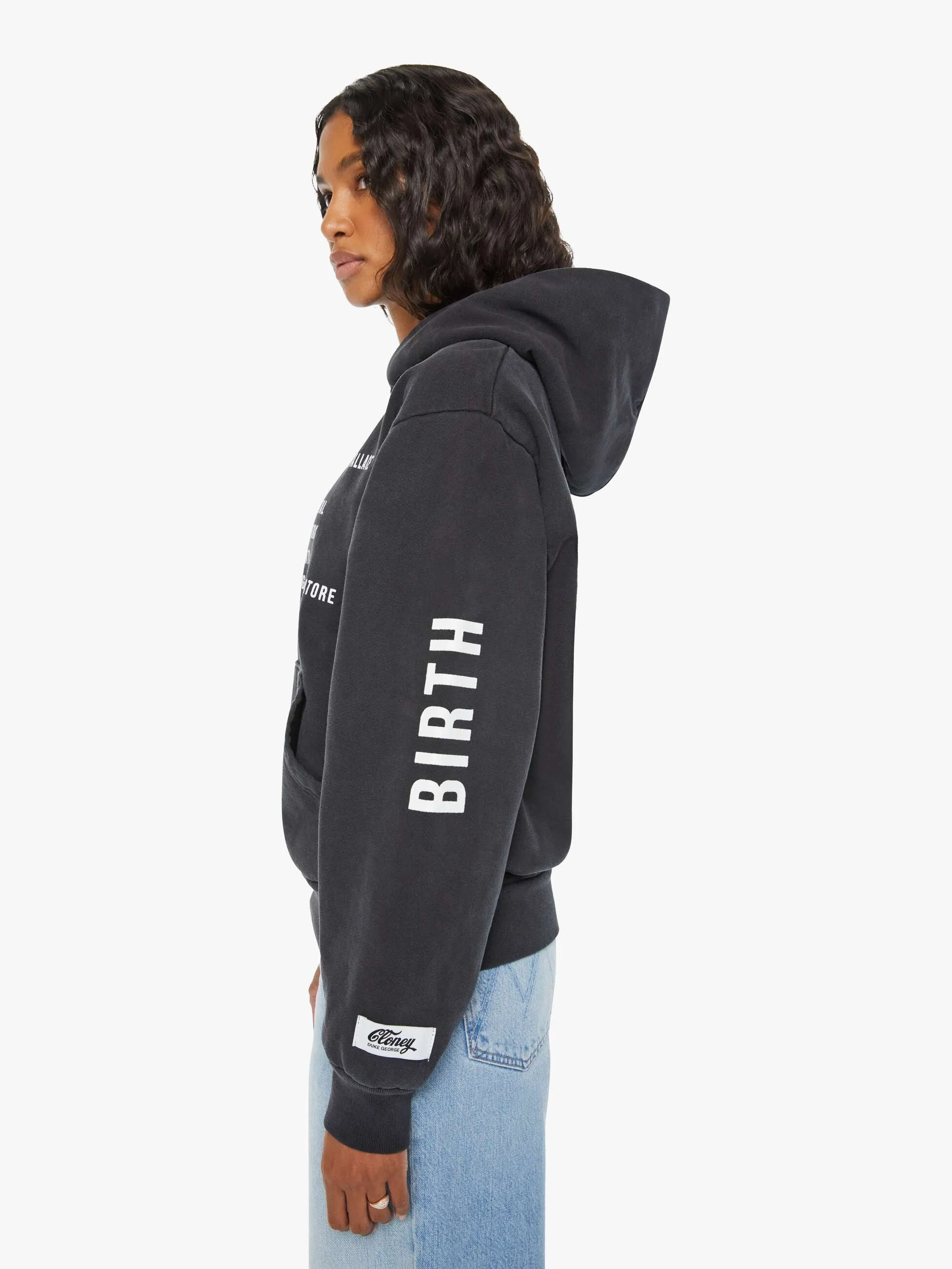 Cloney Biggie Pull Over Hoodie - Black