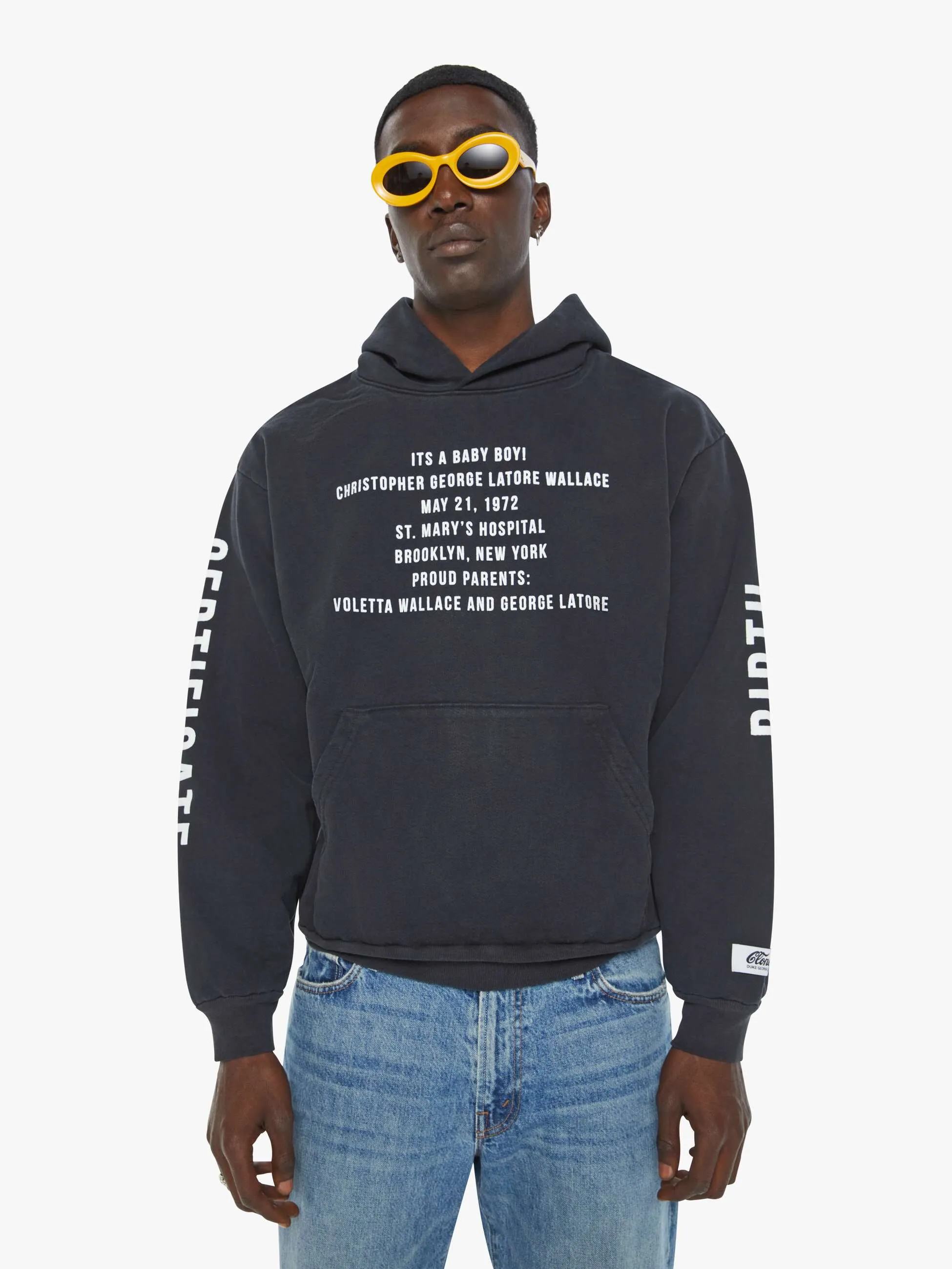 Cloney Biggie Pull Over Hoodie - Black