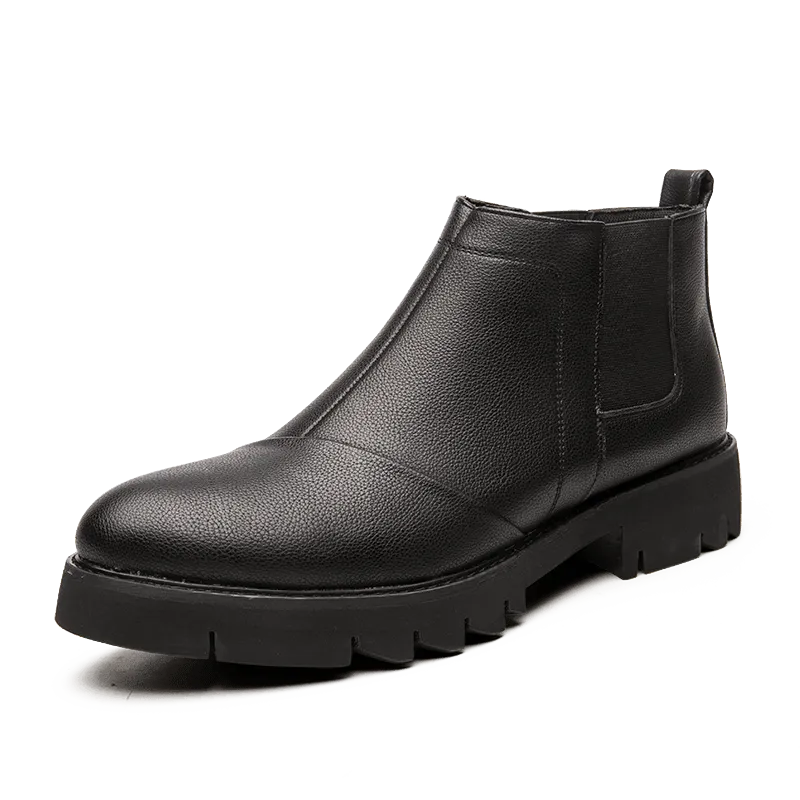 Comfortable Leather Chelsea Ankle Boots - Men's Casual Shoes WC103