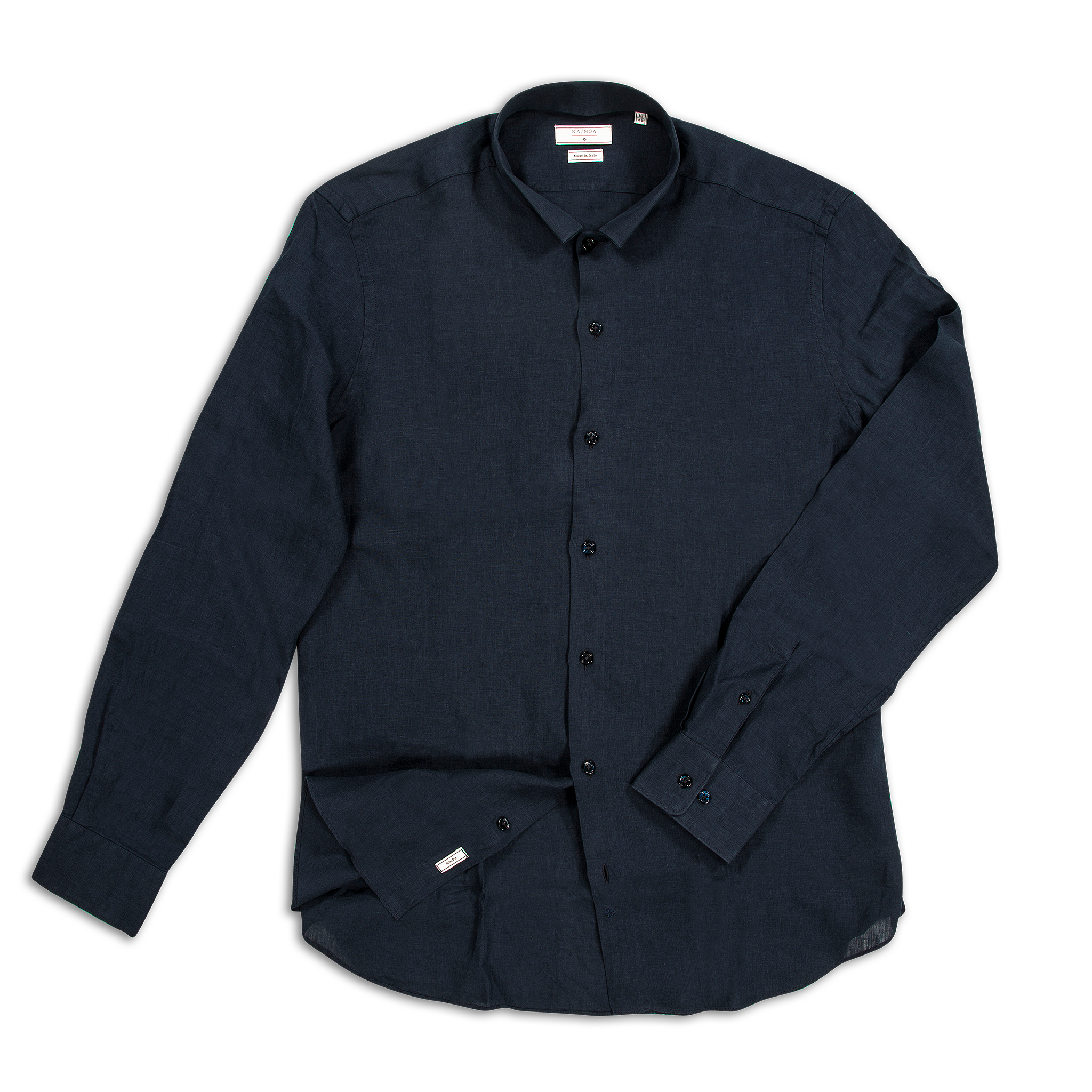 Conrad Golden Linen shirt (dark blue)