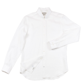 Conrad Golden Linen shirt (ice white)