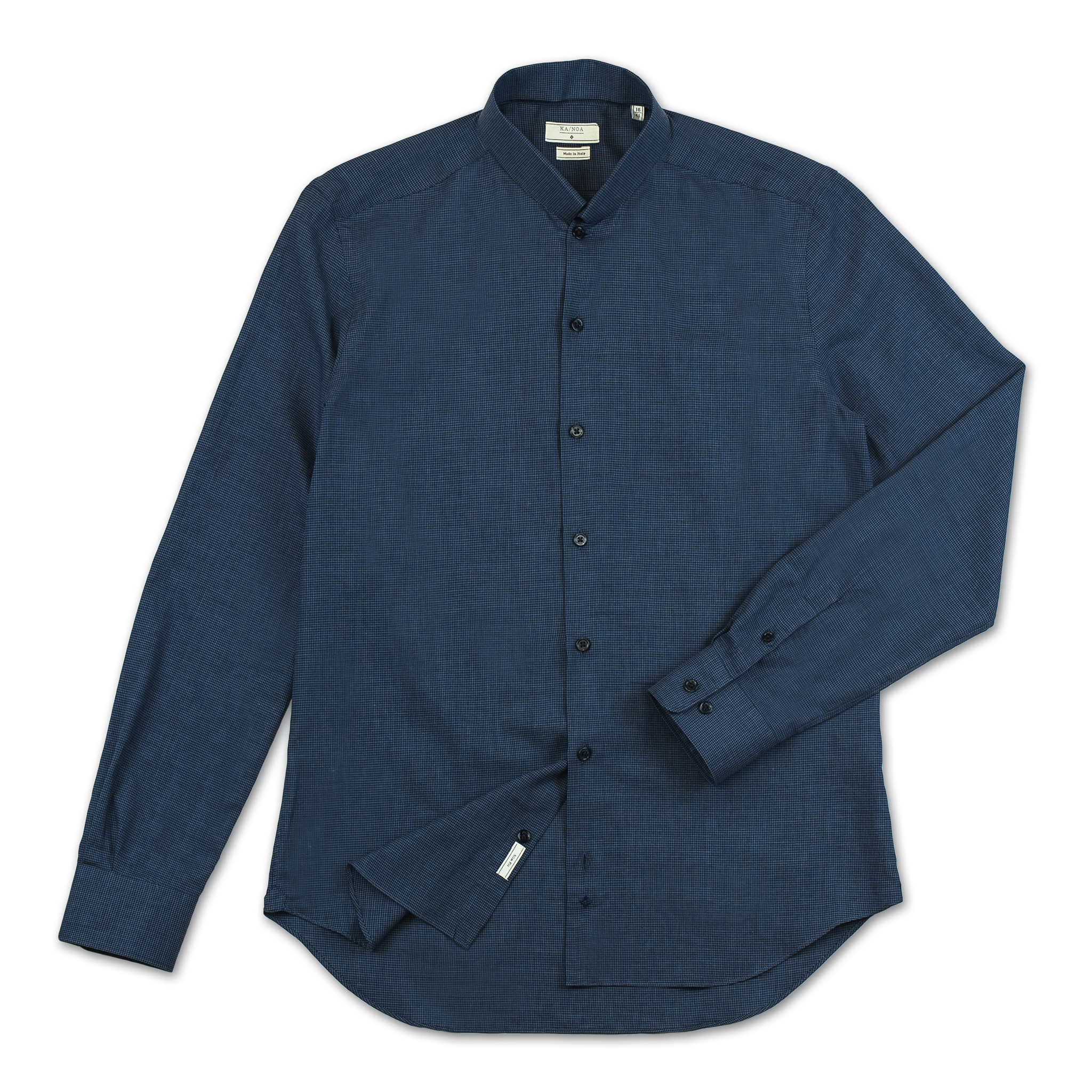 Conrad shirt flannel melange (pdp ocean blue)