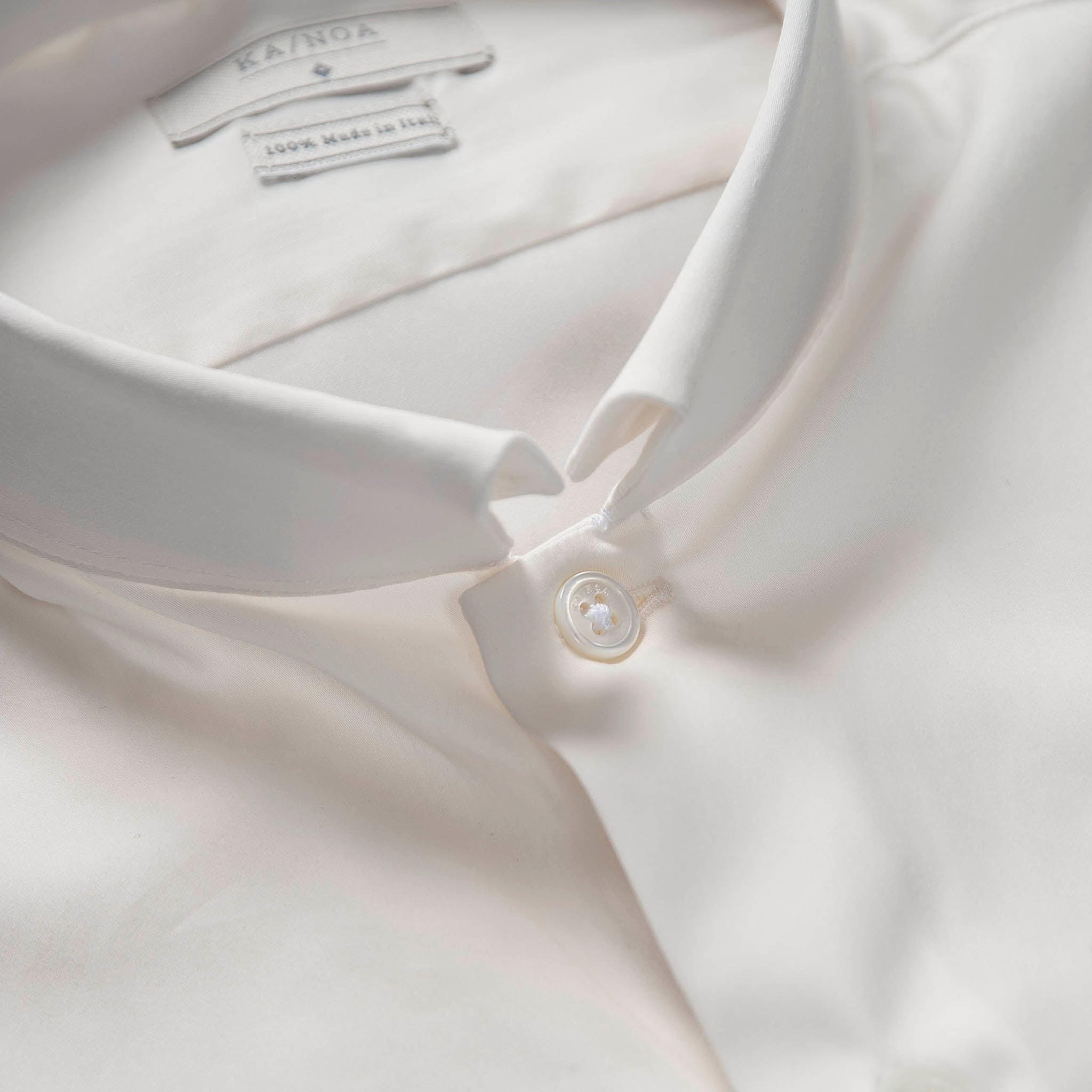 Conrad shirt satin stretch (natural white)