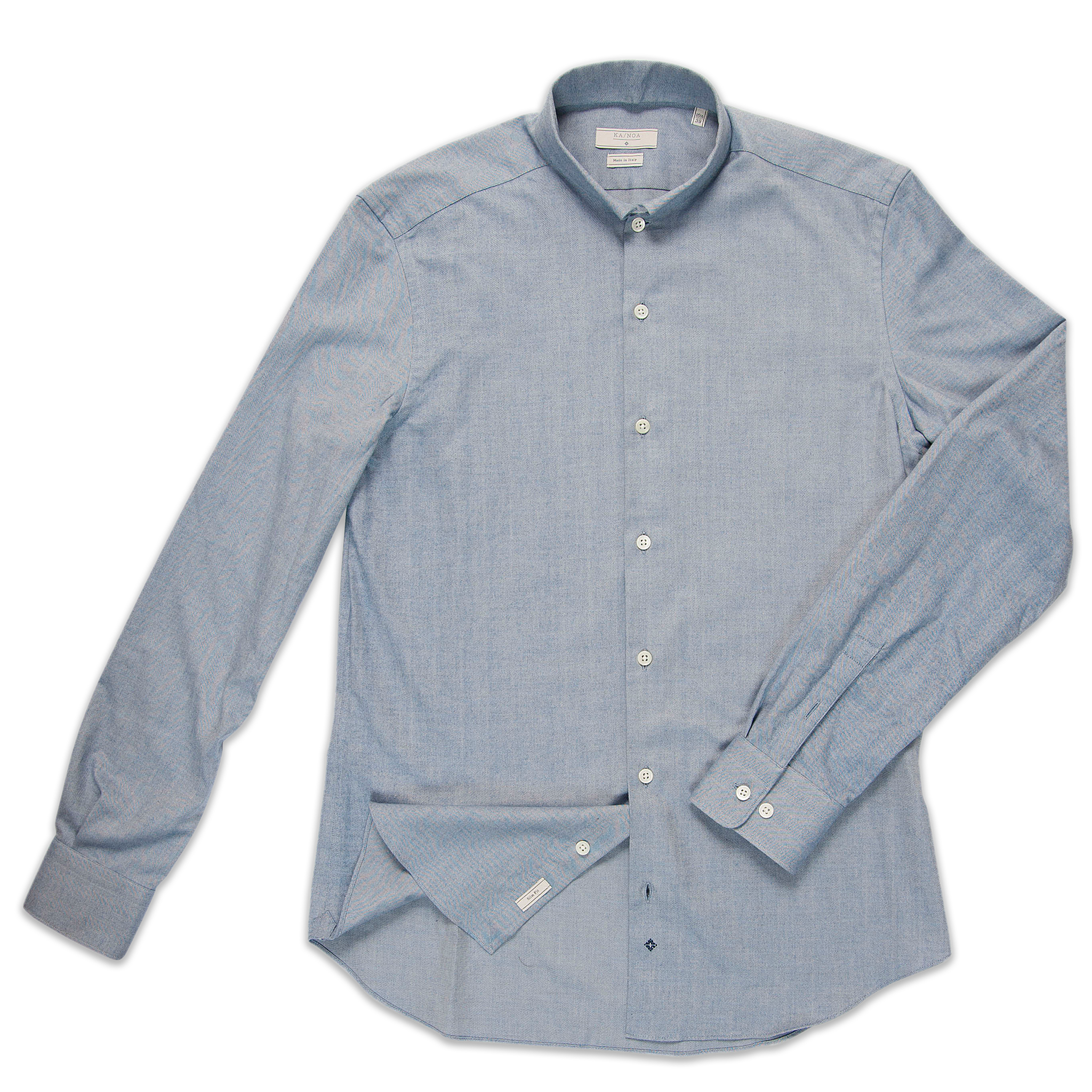 Conrad shirt Soft Herringbone (sky blue)