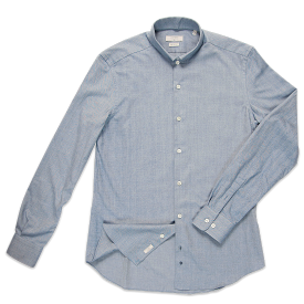 Conrad shirt Soft Herringbone (sky blue)