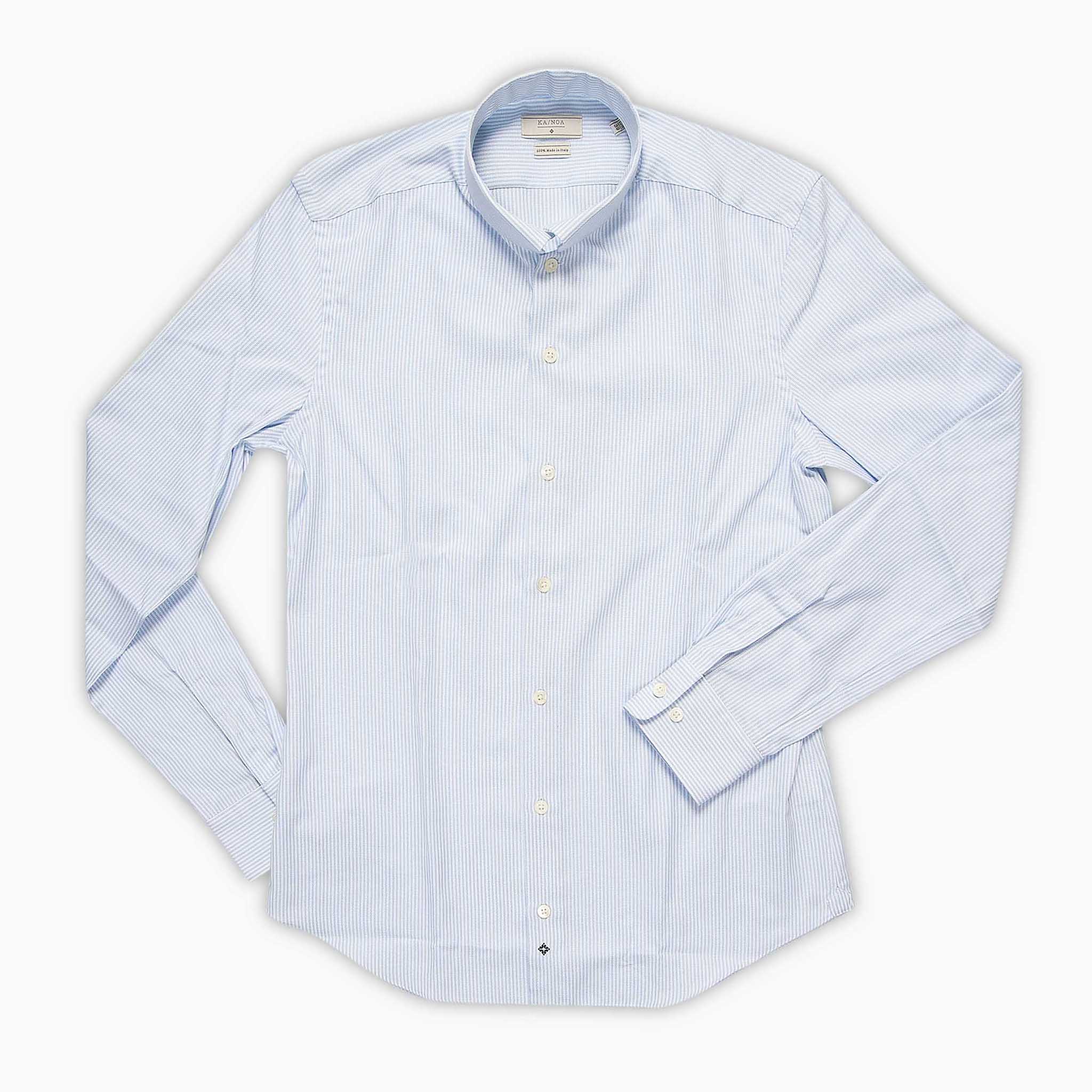 Conrad shirt sporting Open stripe (ice blue)