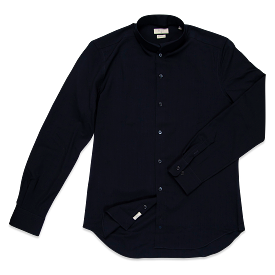 Conrad shirt twill wool (dark blue)