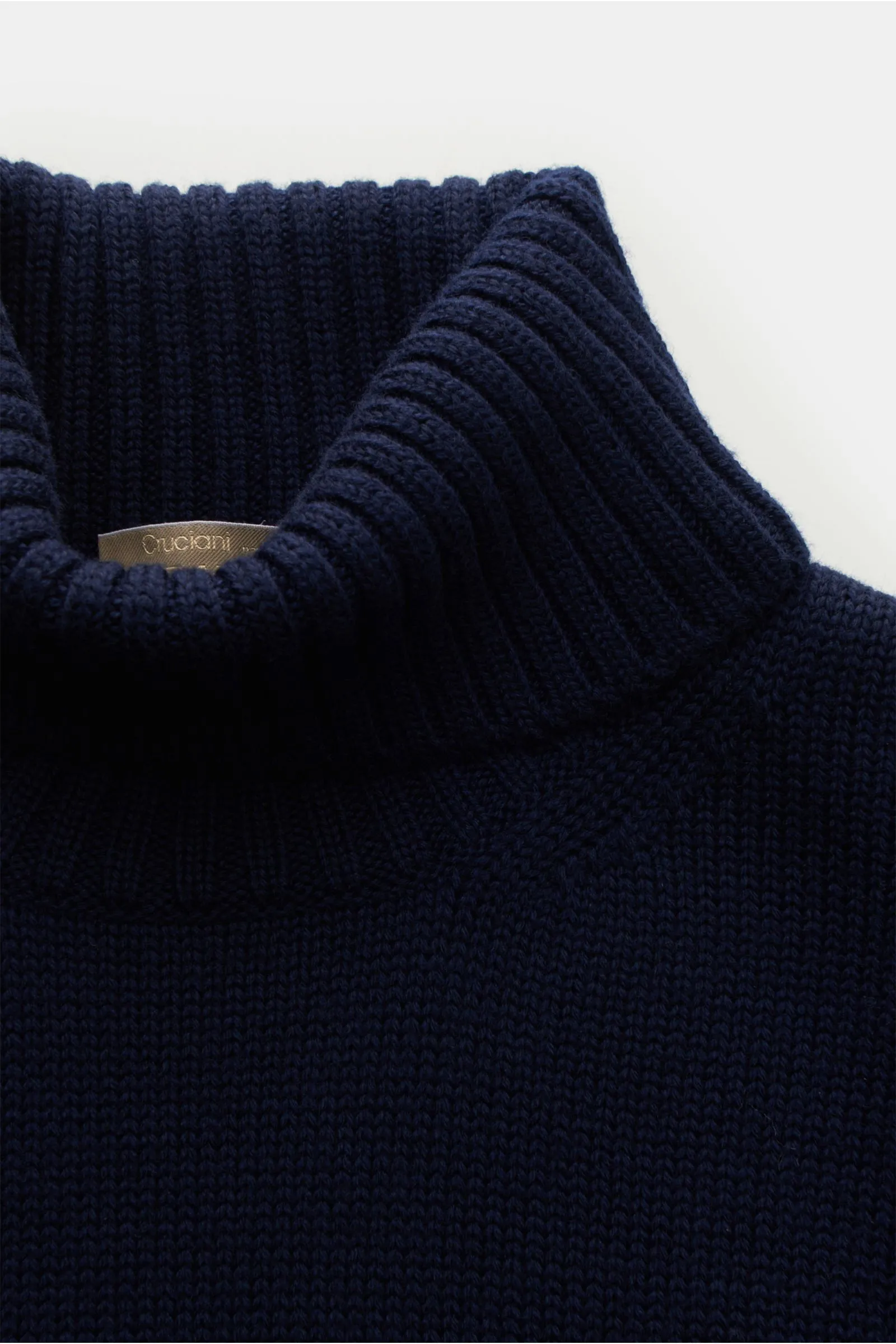 CRUCIANI turtleneck jumper navy