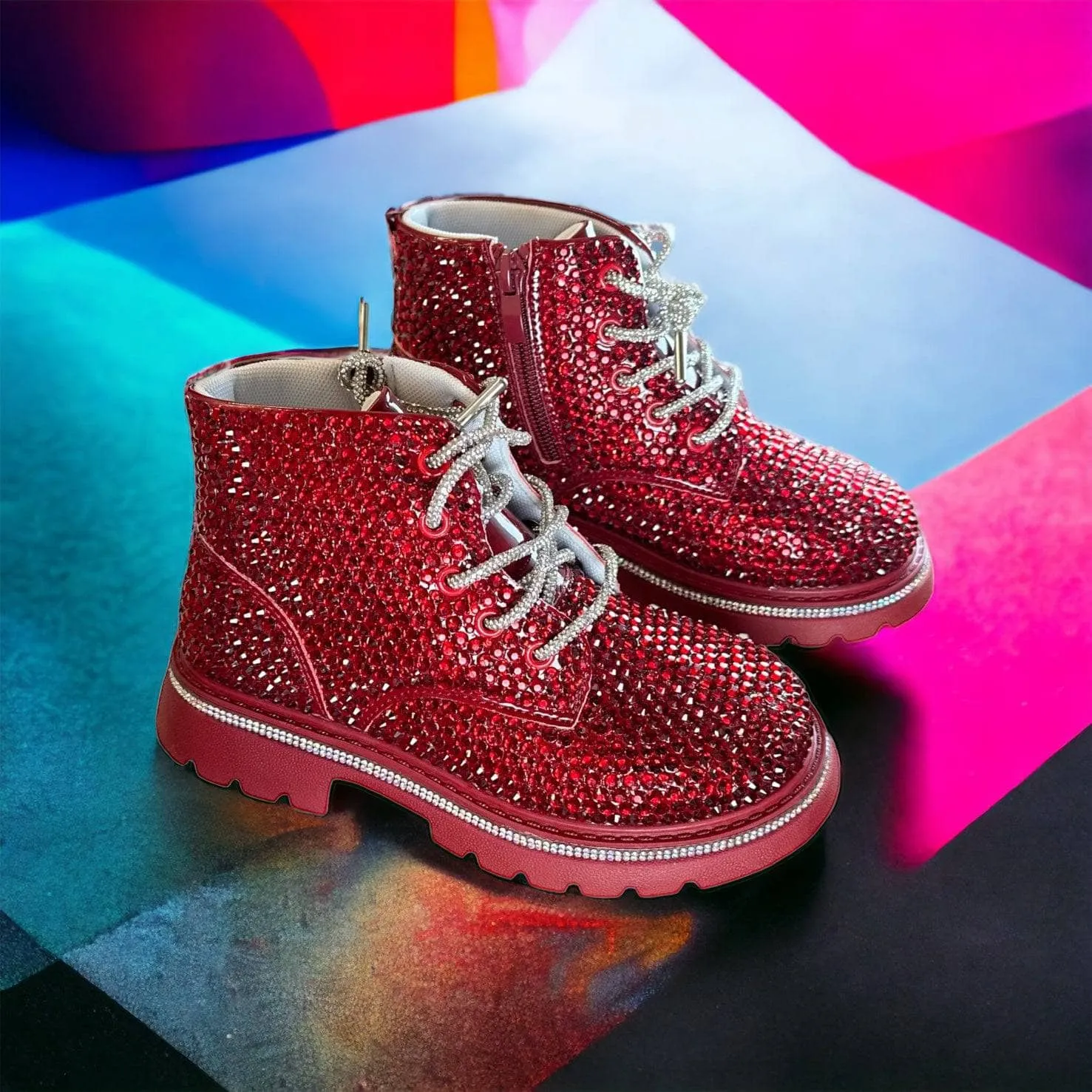 Crystal Ruby Boots