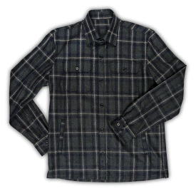 David Wool Outer Shirt (green forest check)