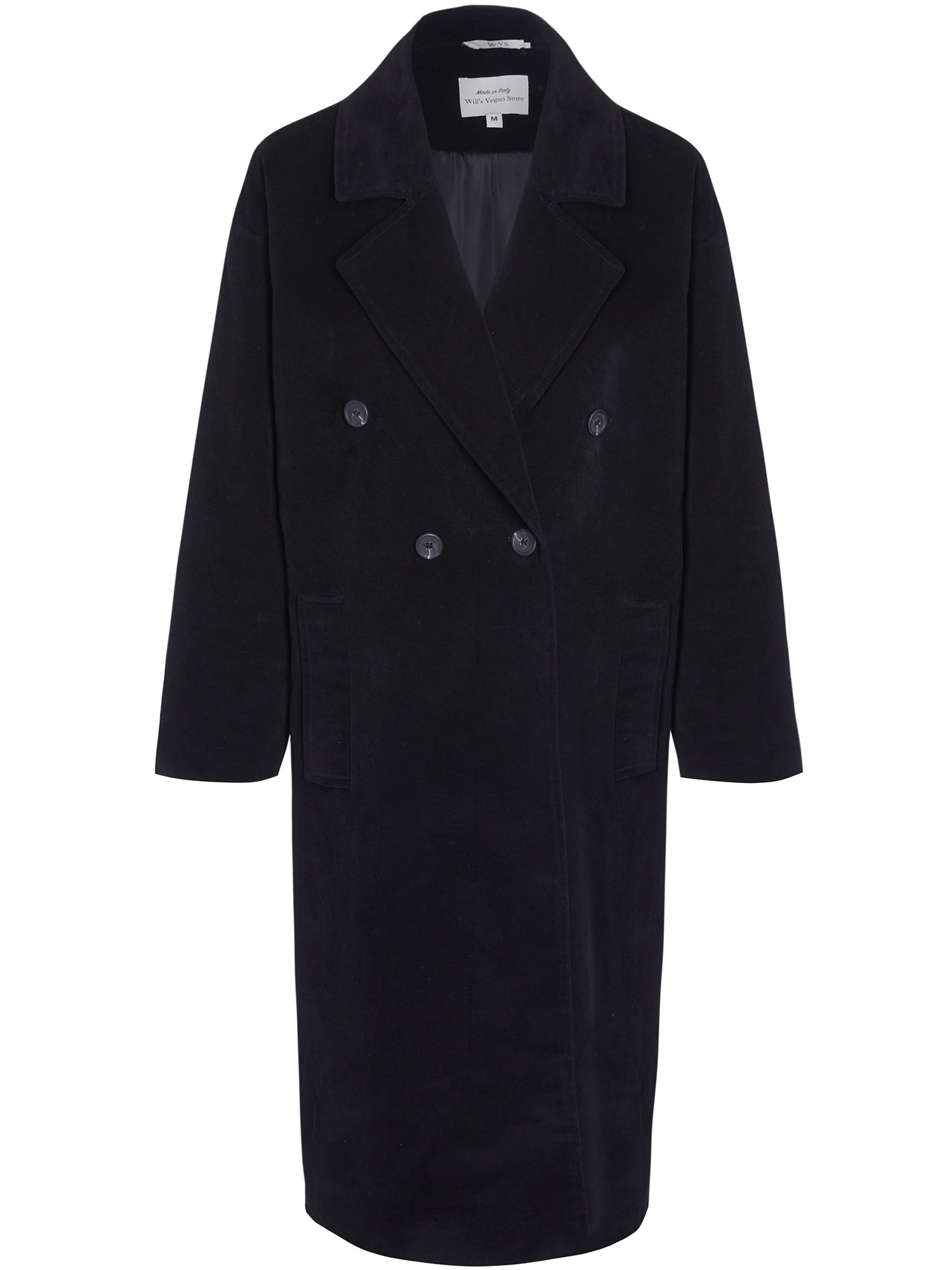 Double Breasted Vegan Wool Coat