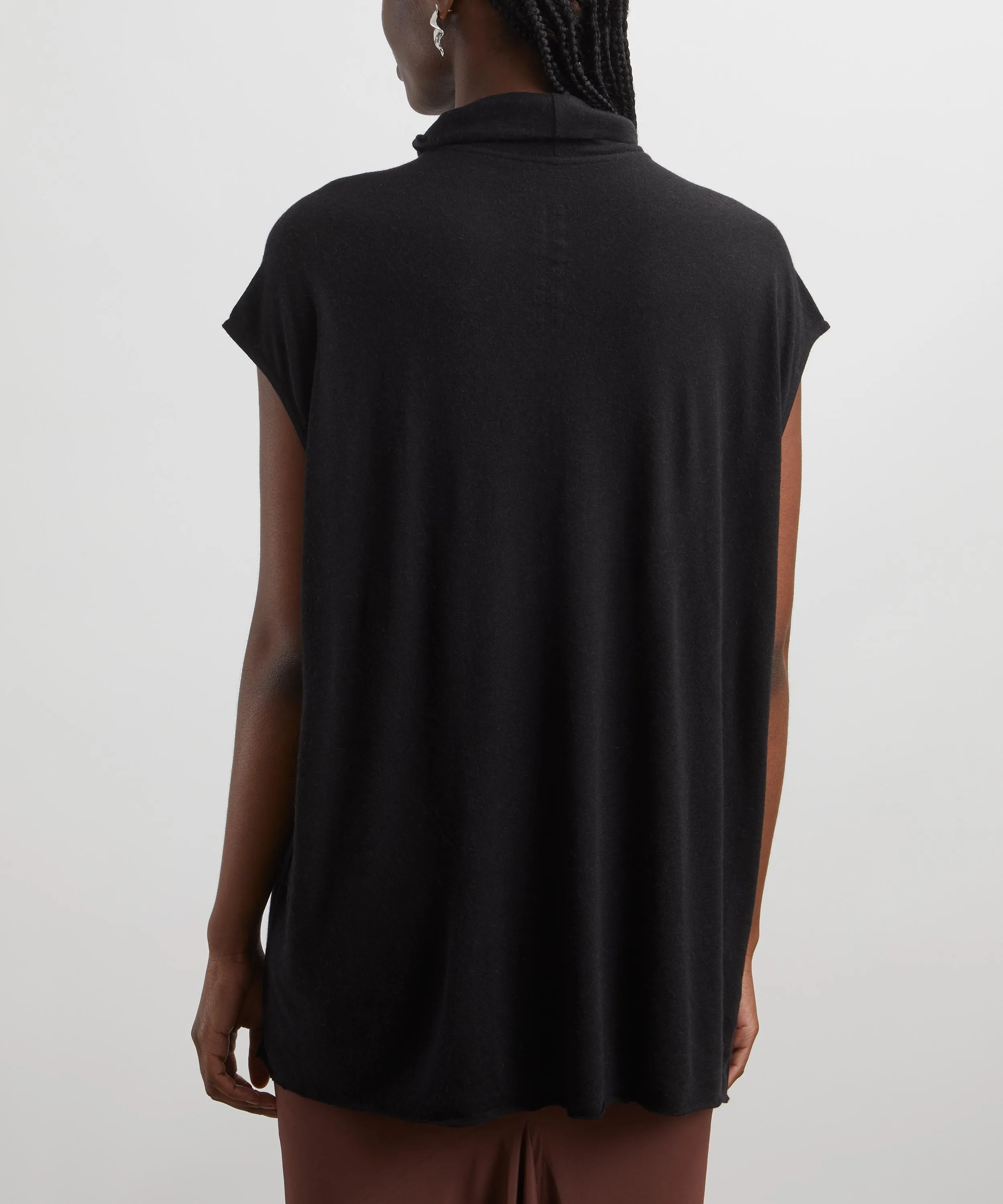 Edfu Sleeveless Turtleneck Top