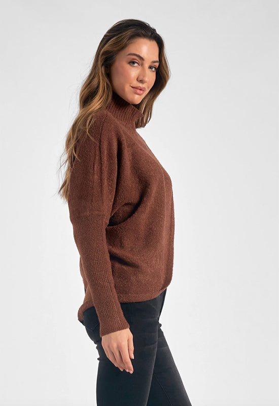 Elan - Bolder Block Sweater Black Brown