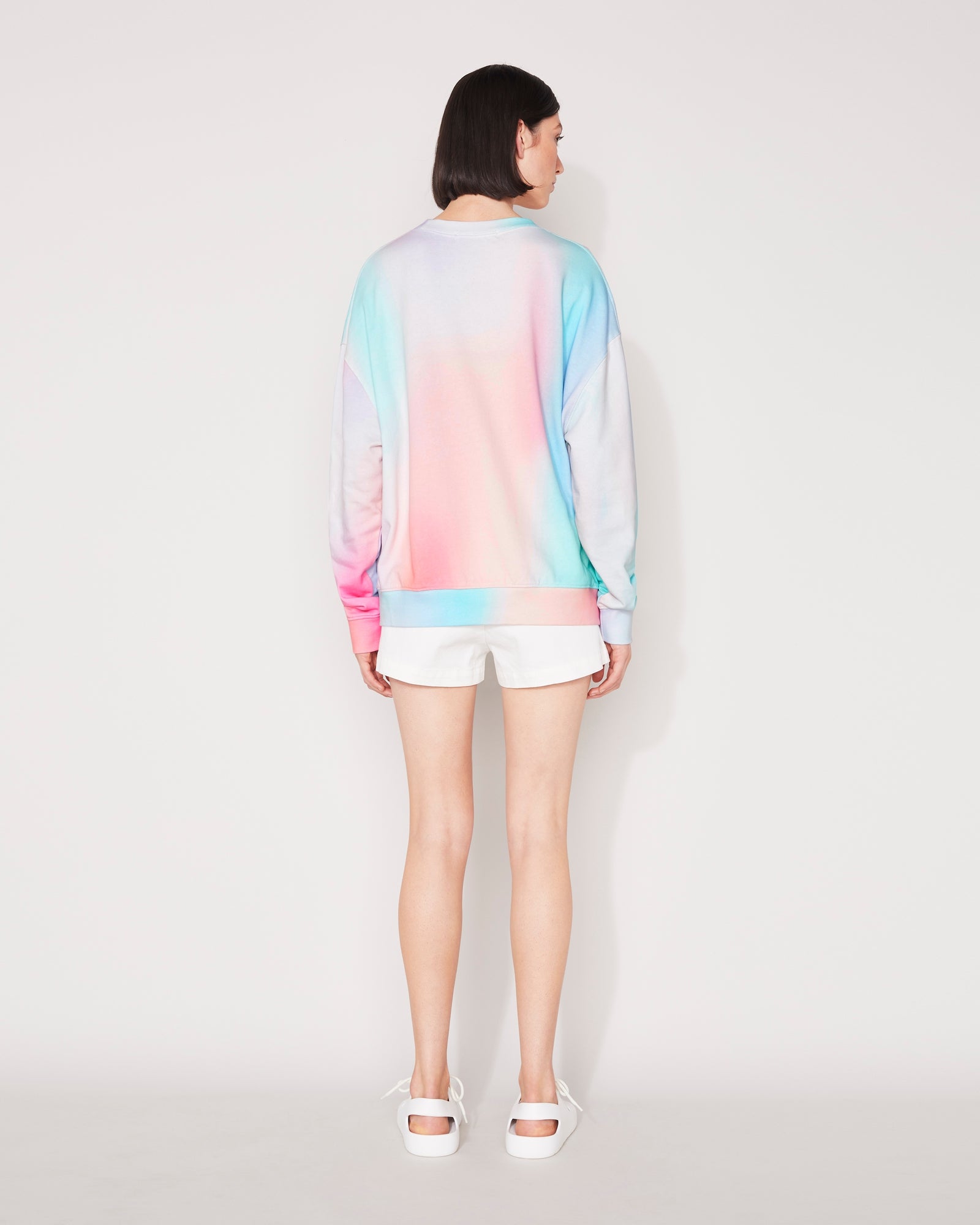 ESSENTIAL CREW SWEATSHIRT - CLOUD PRINT