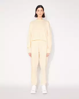 ESSENTIAL CROP SWEATSHIRT - BUTTER CREAM