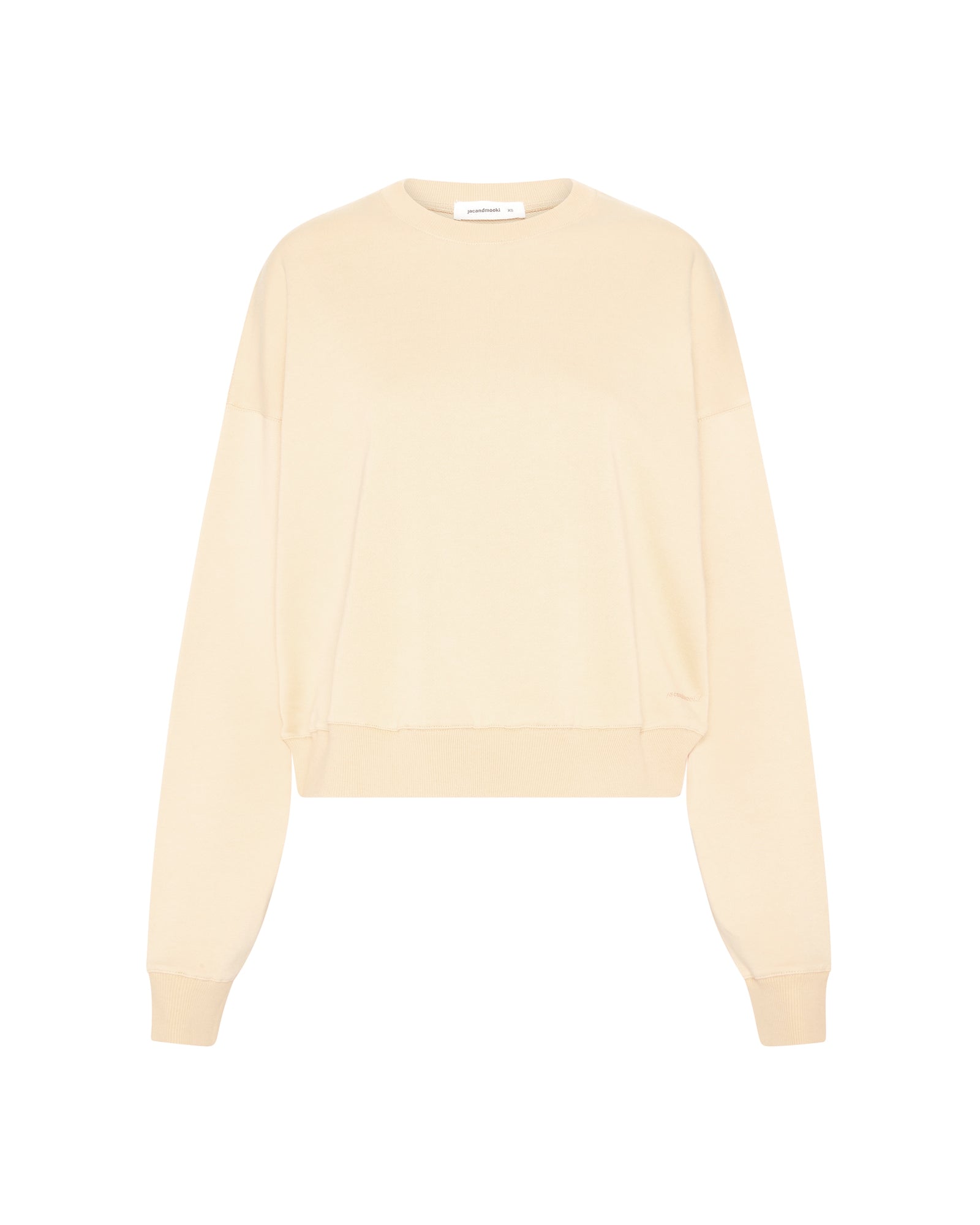 ESSENTIAL CROP SWEATSHIRT - BUTTER CREAM