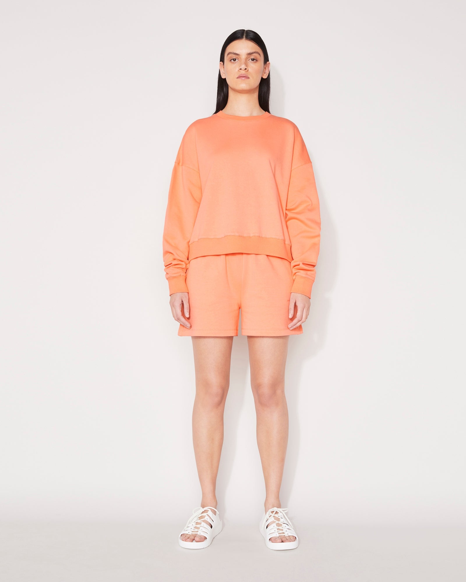 ESSENTIAL CROP SWEATSHIRT - PAPAYA PUNCH