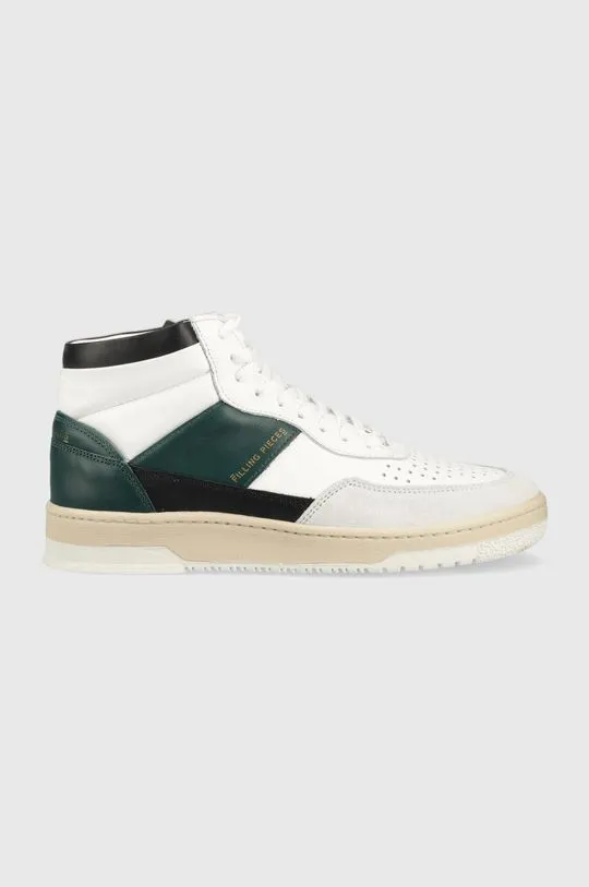 Filling Pieces leather sneakers Mid Ace Spin green color 55333491926