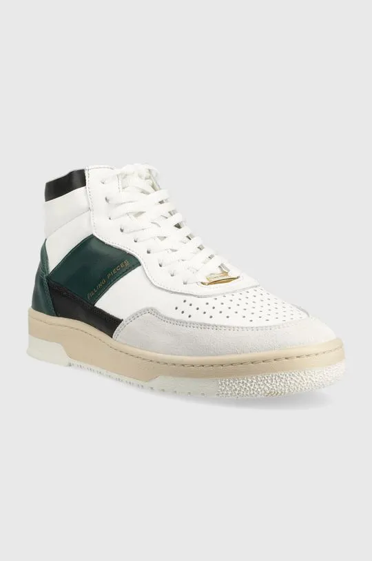 Filling Pieces leather sneakers Mid Ace Spin green color 55333491926