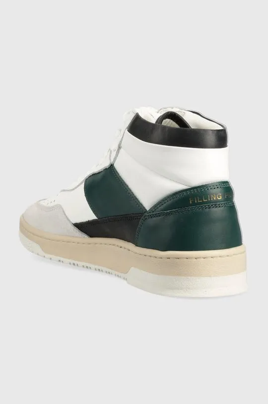 Filling Pieces leather sneakers Mid Ace Spin green color 55333491926