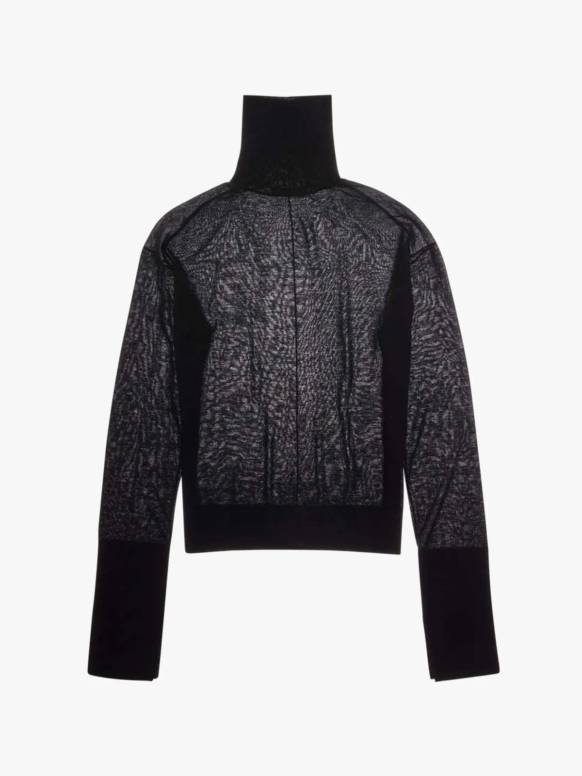 Fine Gauge Turtleneck - black