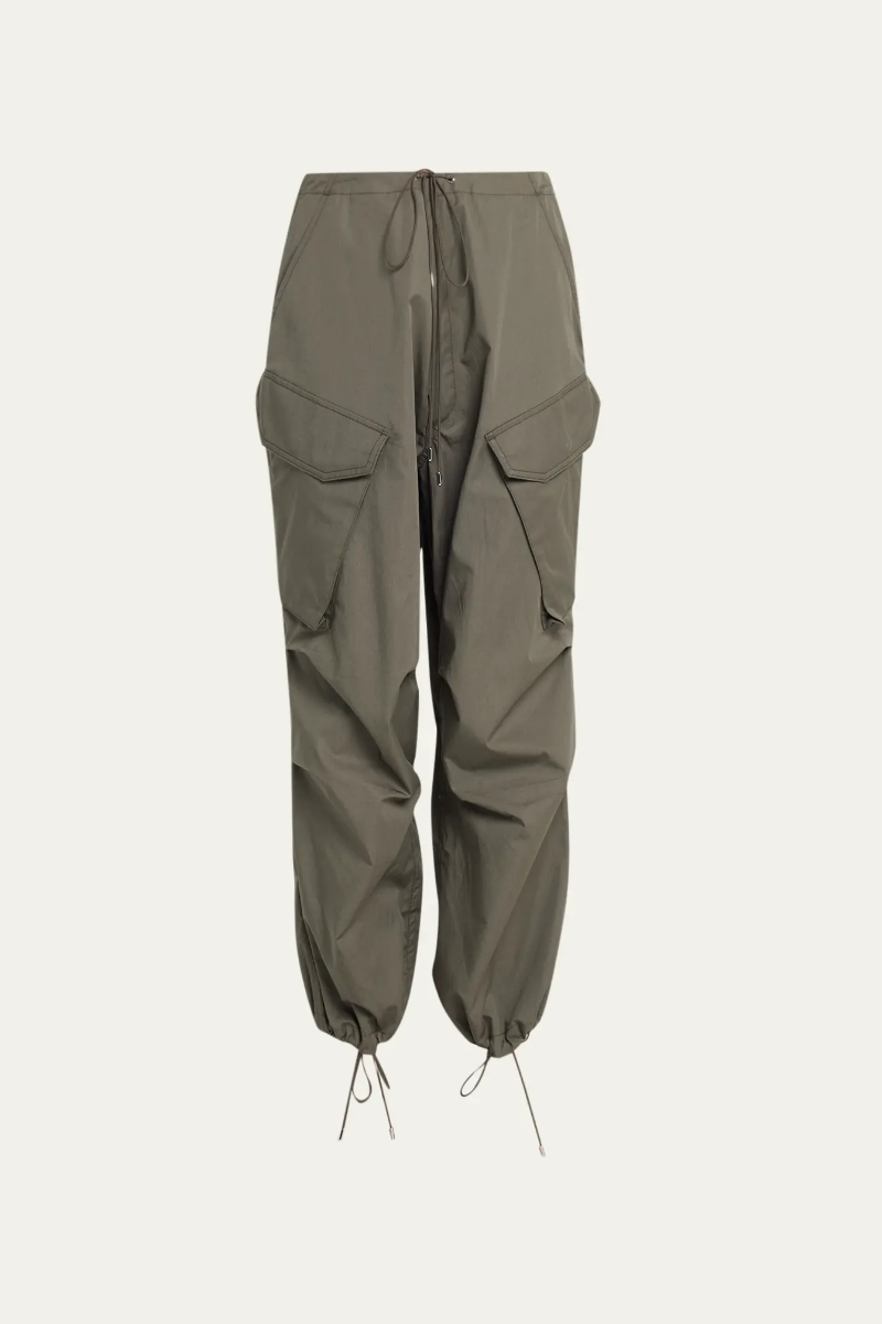 Ginerva Cargo Pant - Caviar Dark Seaweed Green