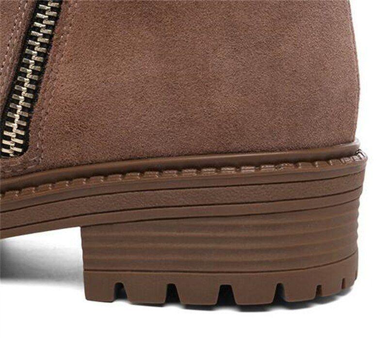 High-Quality Suede Leather Boot Women's Casual Shoes EK121