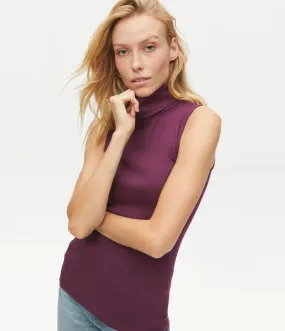 Hillary Ribbed Turtleneck Tank