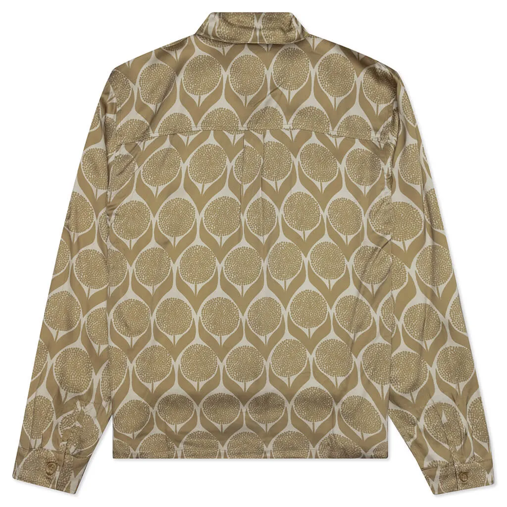 Honor The Gift Floral L/S Button-Up - Gold