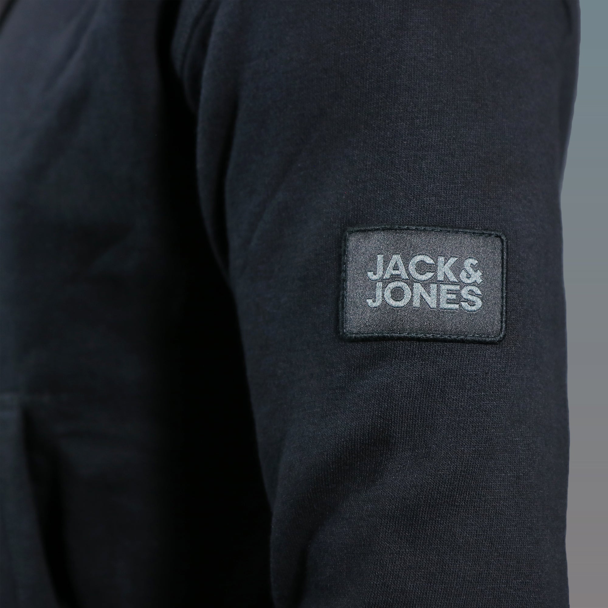 Jack And Jones Jet Black Pullover Hoodie | Black Hoodie