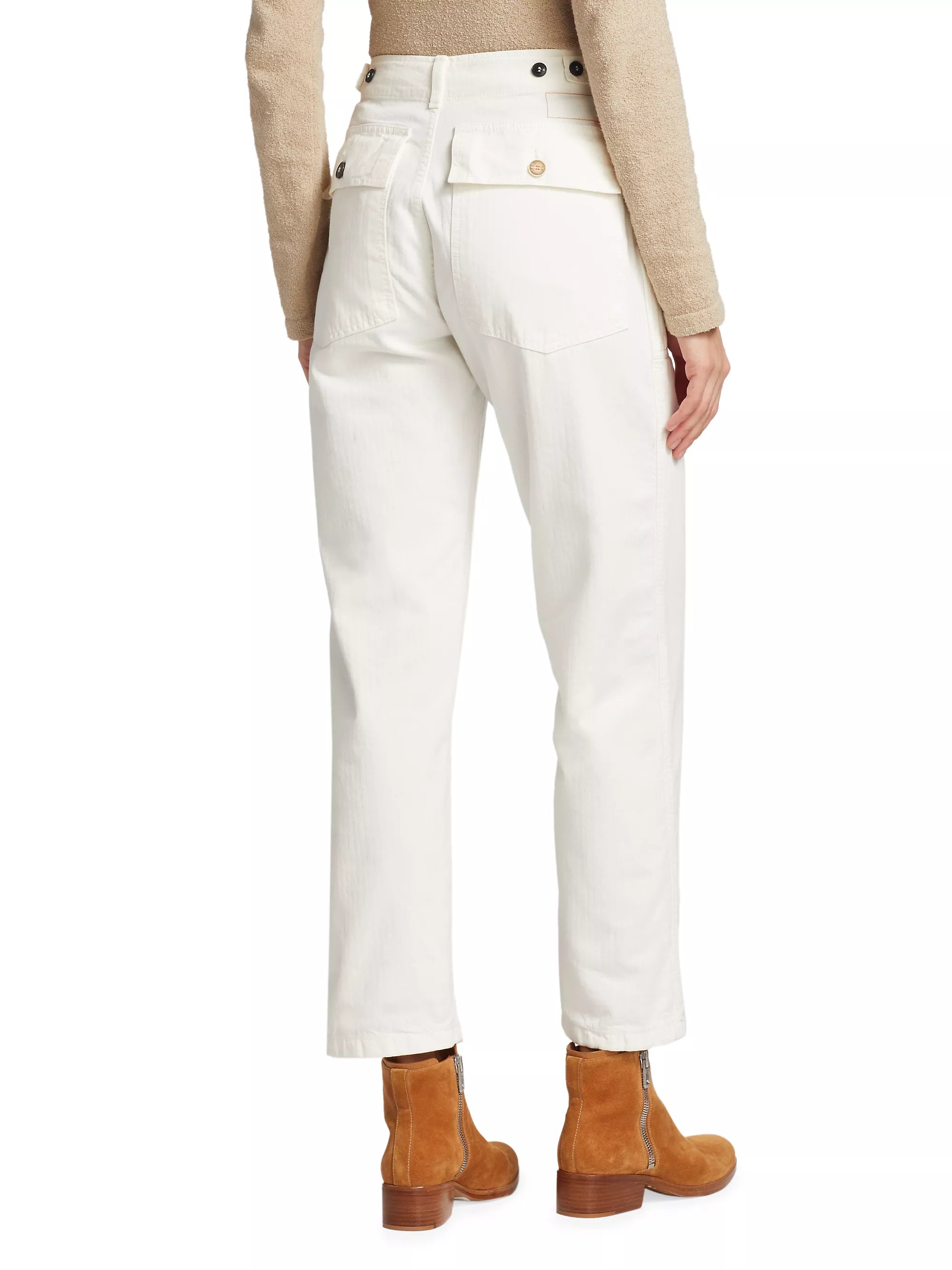 Jerry Fatigue Pants - White